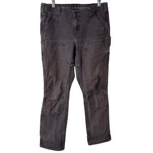 Dovetail Workwear Women's Britt Utility Pants Cargo Canvas Carpenter 12